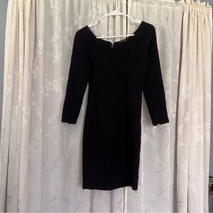 4/$25 Sale! Zara W&B‎ Collection Black Mini Dress with Zippers Size Small